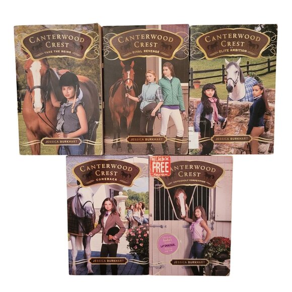 5 Canterwood Crest Book Set Jessica Burkhart Paperback Series Horse Lover - Picture 1 of 6